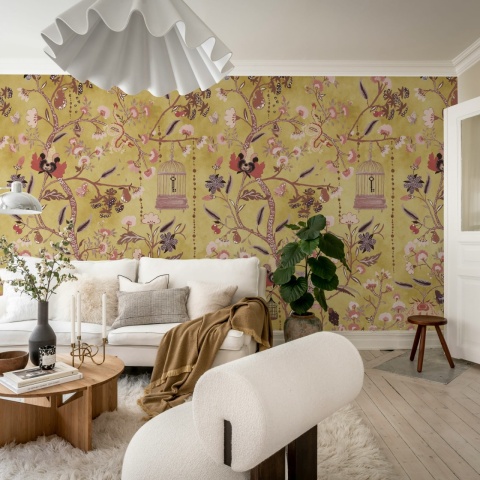 Fototapet, Mystic Garden, Yellow, Rebel Walls - Img 3