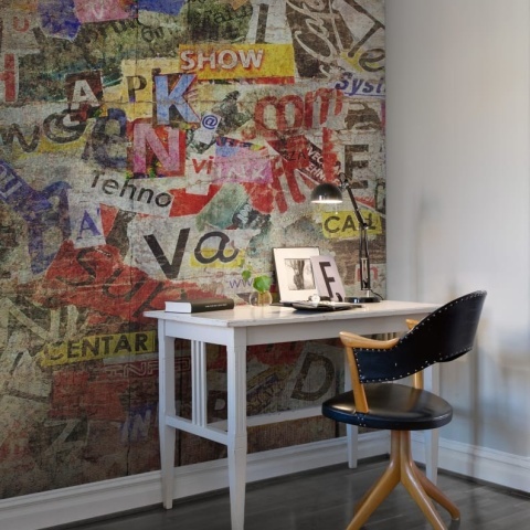 Fototapet, Newspaper Clippings, Rebel Walls