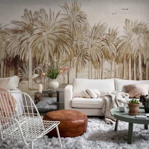 Fototapet, Ocean Palms, Beige, Rebel Walls - Img 6