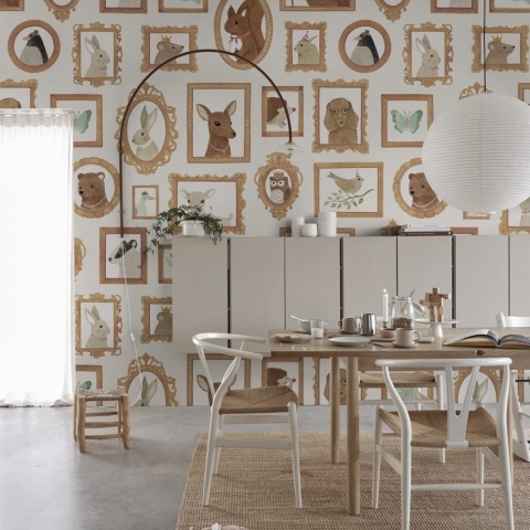Fototapet, Pet Frames, Beige, Rebel Walls - Img 3