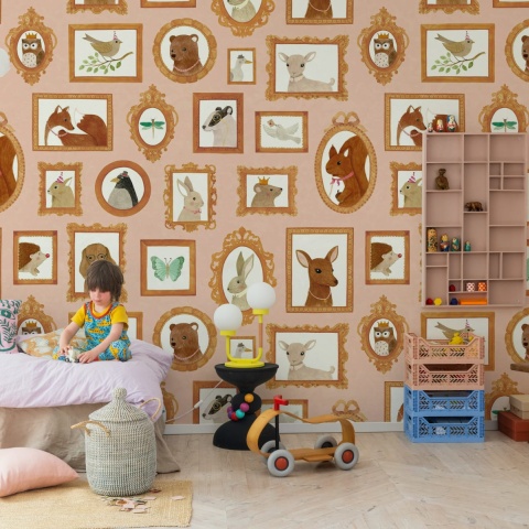 Fototapet, Pet Frames, Pink, Rebel Walls - Img 3