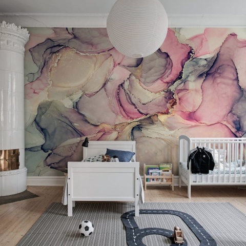 Fototapet, Pink Watercolors, Rebel Walls - Img 4