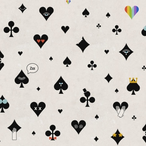 Fototapet, Poker Face, Black, Rebel Walls - Img 2