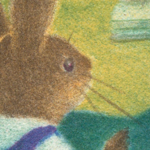 Fototapet, Rabbit Family, Verde, Rebel Walls - Img 4