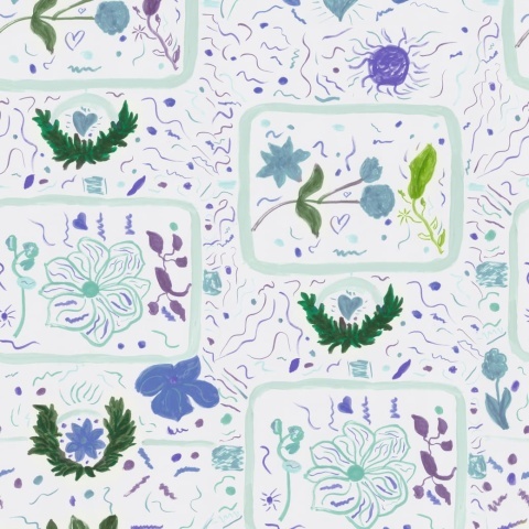 Fototapet, Reverie, Lilac, Rebel Walls - Img 2