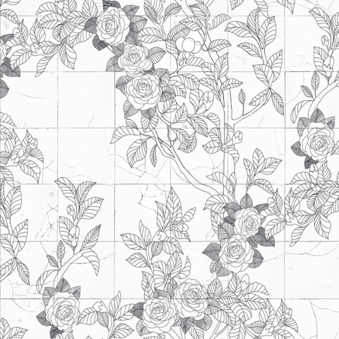 Fototapet, Rose Tiles, Graphite, Rebel Walls - Img 6