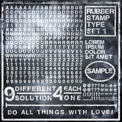 Fototapet, Rubber Stamp, black, Rebel Walls - Img 2