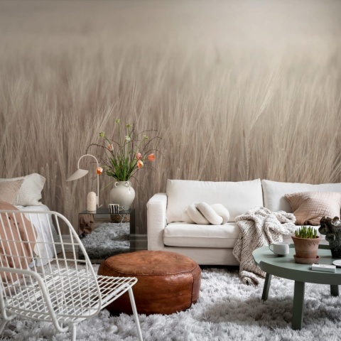 Fototapet, Rye Field, Beige, Rebel Walls - Img 4