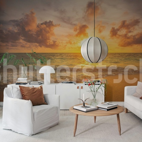 Fototapet, Seaside at Dawn, Soft, Rebel Walls
