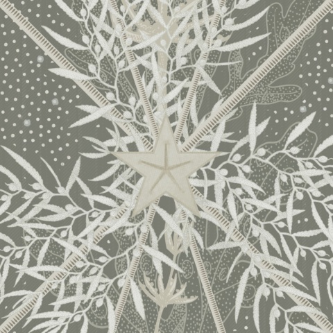 Fototapet, Seaweed &amp; Stars, Green, Rebel Walls - Img 4
