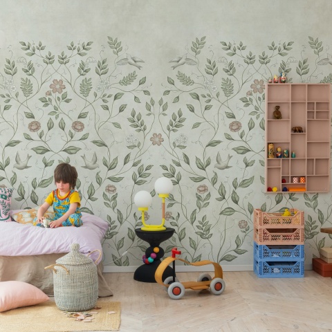 Fototapet, Serene Garden, Beige, Rebel Walls - Img 3