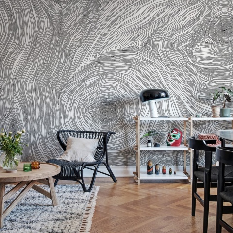 Fototapet, Serenity, Graphite, Rebel Walls