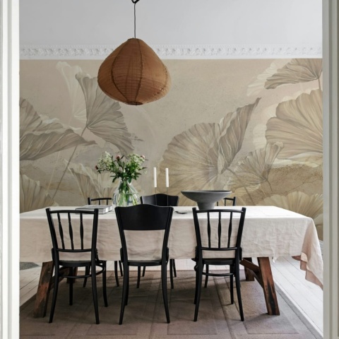 Fototapet, Shadow Leaf, Beige, Rebel Walls - Img 3