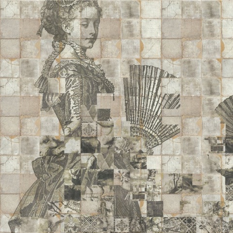Fototapet Shattered Dames, Cream - personalizat, VLAdiLA - Img 4