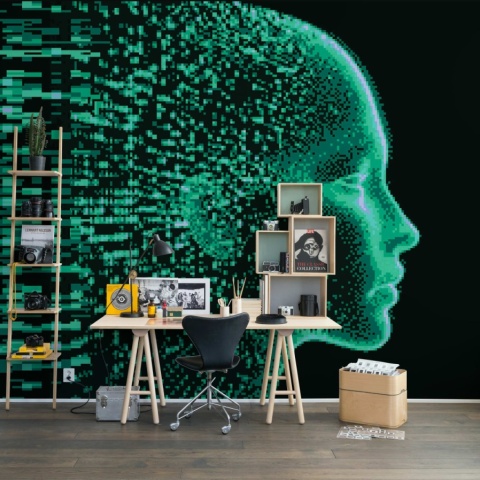 Fototapet, Siri, Neon, Rebel Walls - Img 3