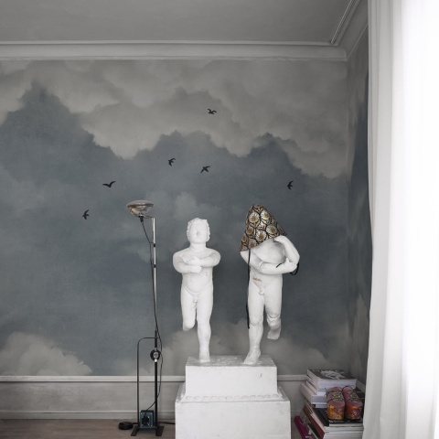 Fototapet, Sky of Clouds, Blue Birds, Rebel Walls - Img 3