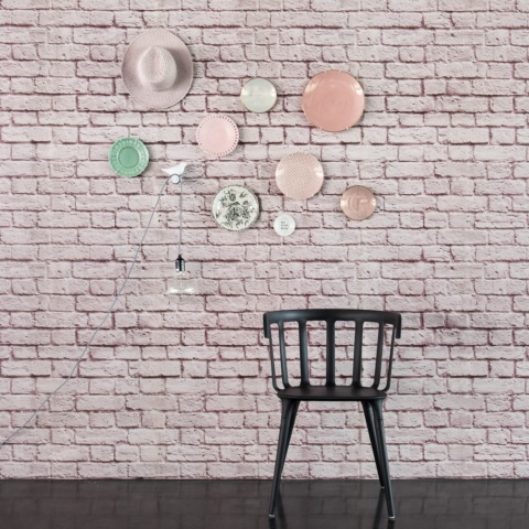 Fototapet, Soft Bricks, Pink, Rebel Walls - Img 4