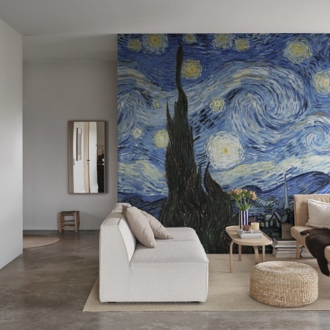 Fototapet, Starry Night by Van Gogh Repeatable, Rebel Walls