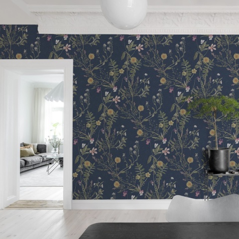 Fototapet, Storm Flowers, Ocean Blue, Rebel Walls - Img 7