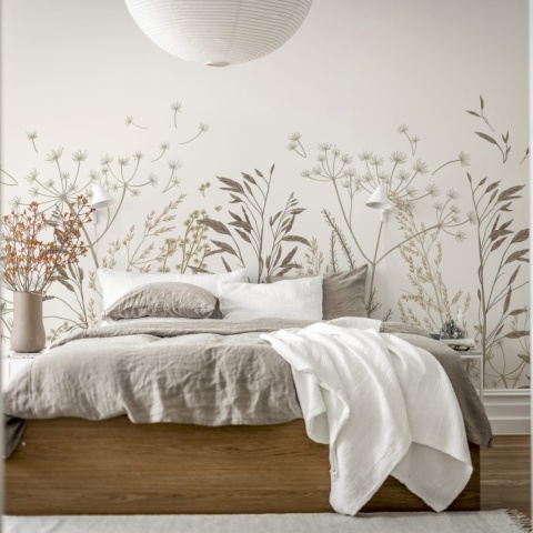 Fototapet, Straw Meadow, Beige, Rebel Walls - Img 3