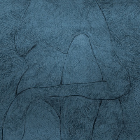 Fototapet, Subtle Figure, Blue, Rebel Walls - Img 2
