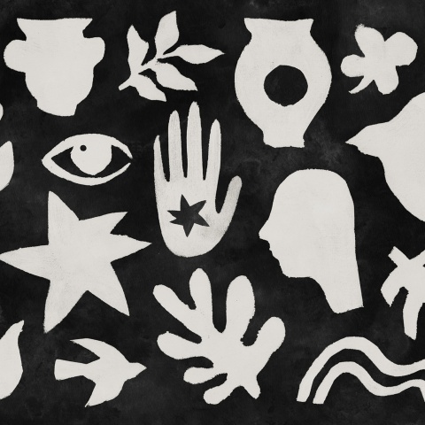 Fototapet, Symbolic, Black &amp; White, Rebel Walls - Img 2