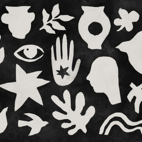 Fototapet, Symbolic, Black &amp; White, Rebel Walls - Img 2