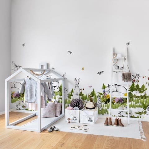 Fototapet, The Rabbit's Playground, Rebel Walls