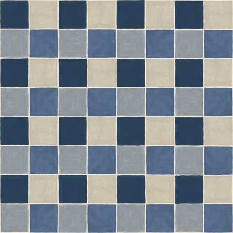 Fototapet, Tile, Blue, Rebel Walls - Img 2