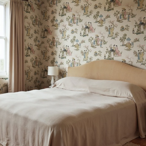 Fototapet, Toile Conversation, Beige, Rebel Walls