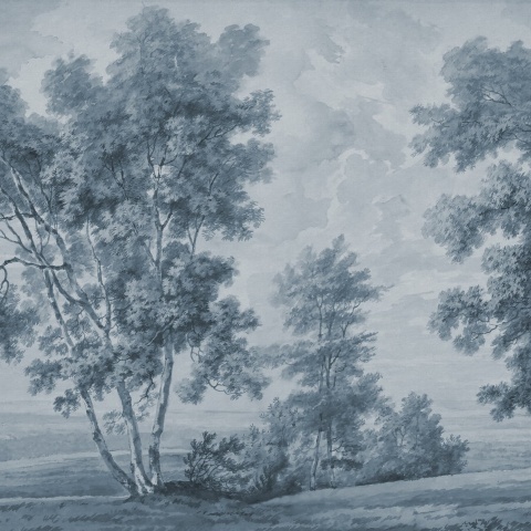 Fototapet, Tree on the Hill, Blue, Rebel Walls - Img 2