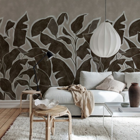 Fototapet, Tropical Breeze, Brown, Rebel Walls