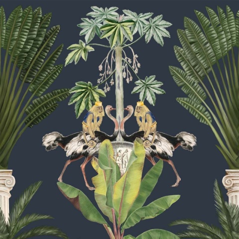 Fototapet Tropical columns (dark), VLAdiLA - Img 2