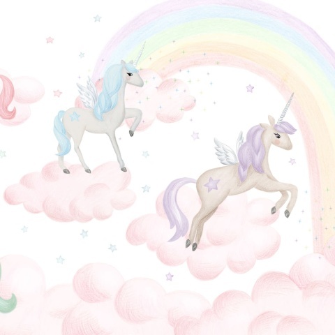 Fototapet, Unicorn Sky, Pink, Rebel Walls - Img 2