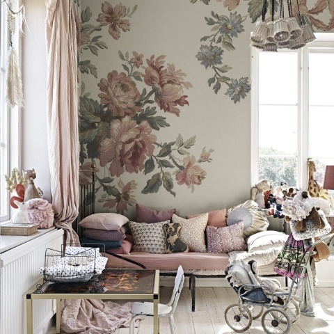 Fototapet, Vintage Bow, Pink, Rebel Walls