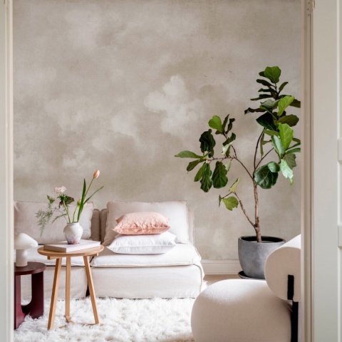 Fototapet, Vintage Clouds, Beige, Rebel Walls - Img 4
