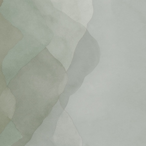 Fototapet, Watercolor Vertical, Green, Rebel Walls - Img 2