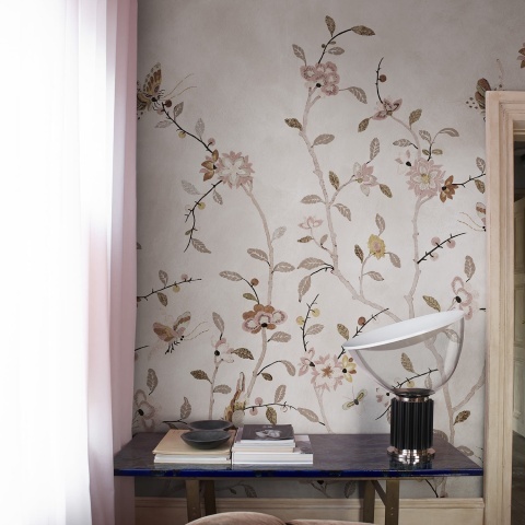 Fototapet, Whispering Petals, Pink, Rebel Walls - Img 3