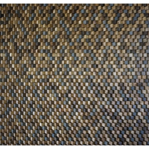 Panou decorativ 3D, Tec, Rinjani, 14 placi 33x24cm, 1 mp - Img 2