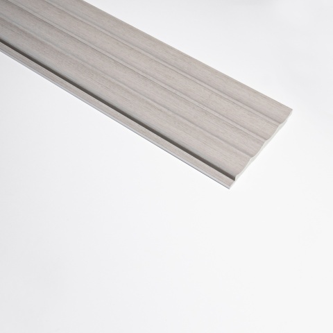 Panou riflaj decorativ 3D Onda, Gri, 11.2x1.3x270 cm - Img 3