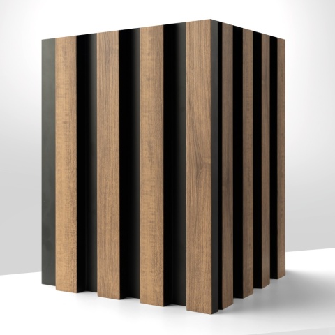 Panou riflaj decorativ 3D Vasco, Oak Craft, 11.7x2.1x270 cm - Img 4