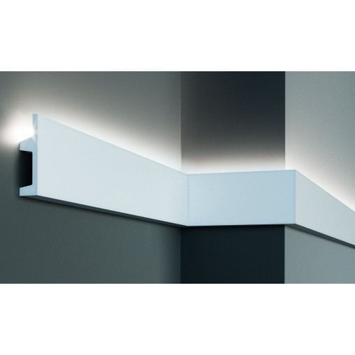 Profil pentru banda LED din poliuretan Flexibil KF504F - 10.2x2.5x200 cm