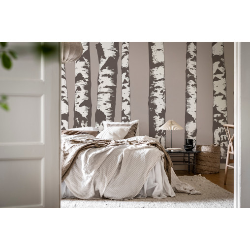 Tapet Birch Grove, Gray, Rebel Walls