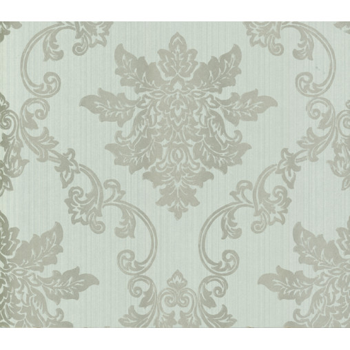 Tapet Hampton, Duck Egg Blue Luxury Damask, 1838 Wallcoverings, 5.3mp / rola - Img 2