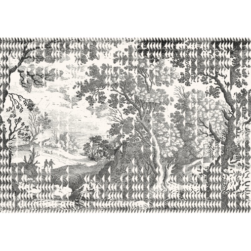 Tapet lavabil Patch Landscape, Black, TresTintas - Img 2