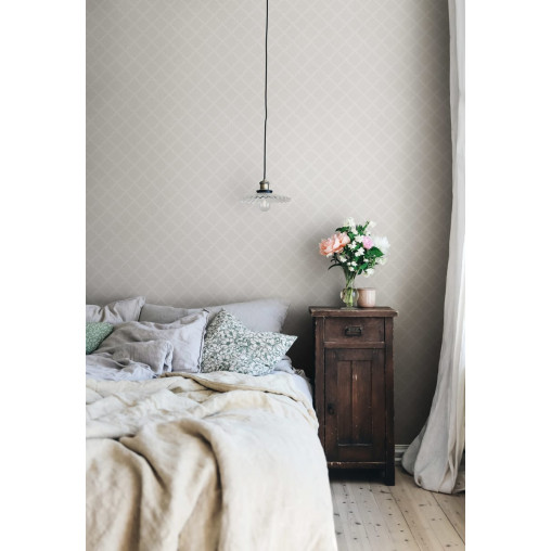 Tapet lavabil Trellis Gray, Sandberg, 5.3mp / rola