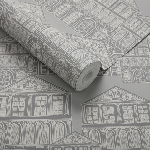 Tapet, Maison, Soft Grey Luxury Patterned, 1838 Wallcoverings, 5.3mp / rola - Img 2