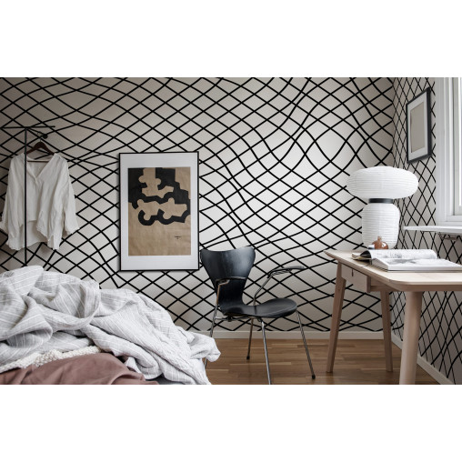 Tapet Net, Graphite, Rebel Walls