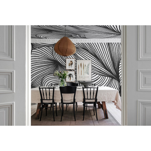 Tapet Opulence Lines, Graphite, Rebel Walls