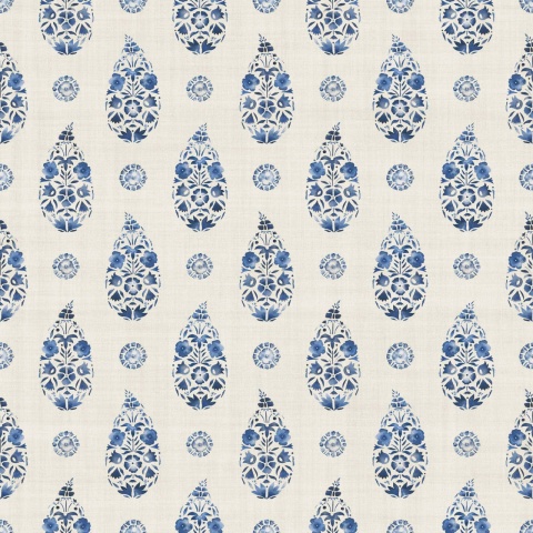Tapet Paisley, Blue, Coordonne, 5mp / rola - Img 2